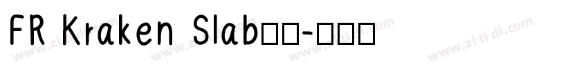 FR Kraken Slab字体字体转换